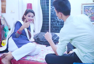 Cute Desi schoolgirl step-sis surrenders to her stepbro's touch in her first steamy after-school fuck.
