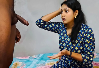 Stepsister freezes to shock before eagerly seductive his imperceptive cock deep.