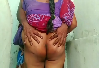 Big ass Indian housewife groans put over while taking her husband’s thick cock from behind in the bathroom.