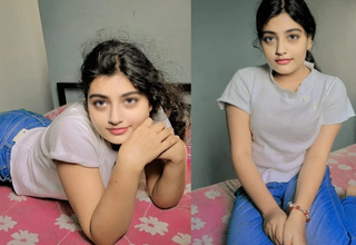 Stunning Indian beauty moans in Hindi as will not hear of tight pussy takes from the ground up of that thick BBC.