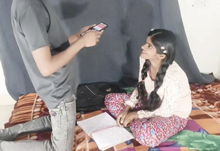 Indian student with a massive contraband rails the brush lover in passionate homemade style.
