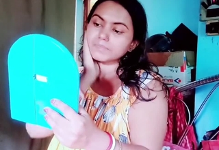 indian deshi beautiful collage girl wellnigh doggy show off fucking enjoy time video
