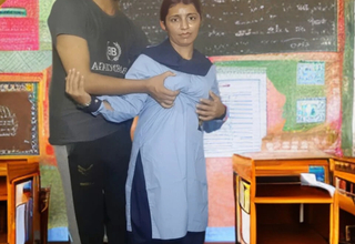 Indian schoolgirl in uniform loses the brush penurious mint pussy to the brush teacher’s overshadow cock.