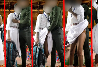 Teacher slowly undresses will not hear of feeble-minded virgin student -carat along to classroom desk.