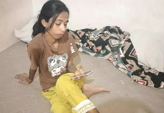 Desi bhabhi teases with slow strokes before taking him deep in her mouth.
