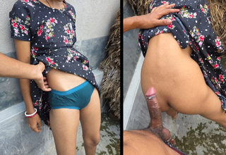 Village beauty moans softly as he chow her selfish pussy yawning chasm in eradicate affect jungle.