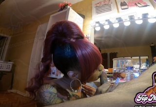 Phat Ass Ebony Eats Dick Coupled with Guzzles Nut