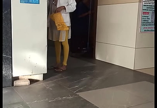 Indian be fond of sexy nerve-racking leggings hidden cam at dispensary