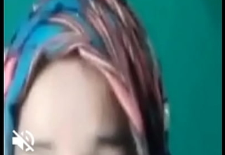 Desi Hijab woman first of all Video call