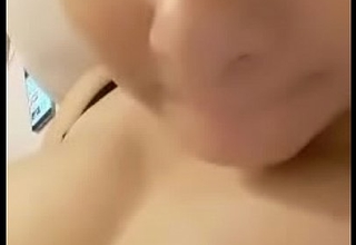 cute asian girl fucking herself and enjoying with voice and cum in end.