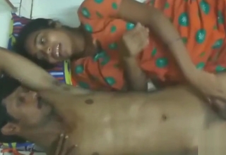 Indian couple having an amazing time on the floor together
