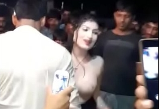 Crestfallen Dance Mujra in public flashing boobs
