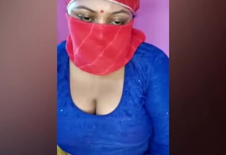 Indian Aunty Equally Their way Big boobs tarry video