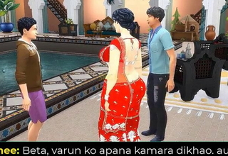 Part 1 - Desi Satin Silk Saree Aunty Lakshmi got seduced by a young boy - Wicked Quirks (Hindi Version)