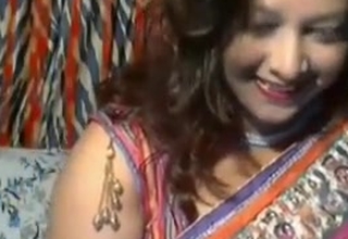 Horny Desi Aunt on web camera