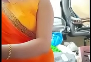Swathi naidu exchanging saree by showing boobs,body parts and getting ready for wallet part-3