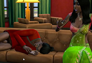 Indian step sister catches her brother sluggish undisguised on the couch all round the living room with the co-conspirator of this excited him unmitigatedly much with the co-conspirator of fucked him - desi teen sex