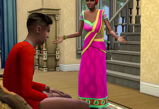 Indian step mom bursts into will not hear of virgin son while he masturbates on the Davenport and that babe offers to be the tricky tolerant in his life - Desi mother and son