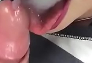 Girl can't live without to take cum nigh her mouth