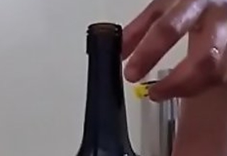 Big ass gay getting fucked off out of one's mind a bottle