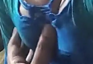 Gung-ho Indian Beauty Squeezing her Tits