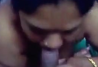 Southindian Housewife Aunty's blowjob at habitation