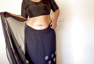 Unpredictable intensify Indian Saree Seduction -  Solo Interior Delight - Wife Ready to be fucked hard