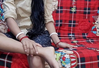 Indian young boy convinced his stepsister to take a crack at sex