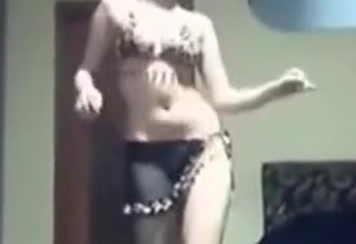 Arabian gal boob wazoo shaking stomach dance