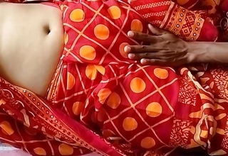 Red Saree Sonali Bhabi Sex Unconnected with Local Boy ( Official Pellicle Unconnected with Villagesex91)