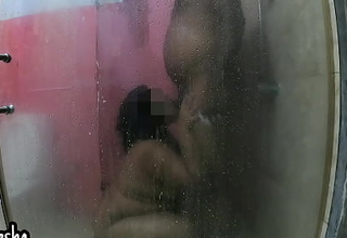 Indian sexy couple dealings round hotel bathroom,Sexy heavy girl hard blowjob