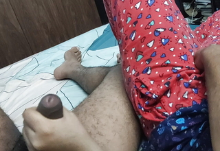My wife doing hand job with my dick
