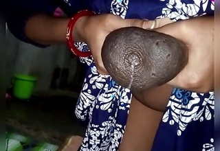 Milk Desi girl Boobs Pressing Nipple with milk