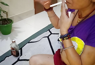 Indian bhau smoke cigarette and drinking John Barleycorn enjoy sex,,boobs,clit,and X-rated show oneself