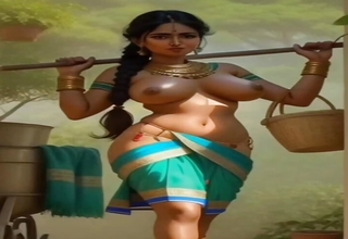 Indian village sexy girl's Ai stable variant