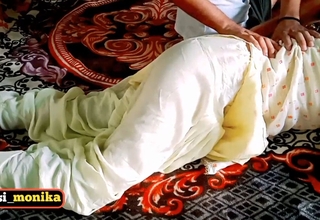 Jija tricked her sali during body massage and fucked her hard.