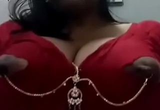RED BLOUSE Nipp Cleft Sex-mad INDIAN DESI BHABHI Rag