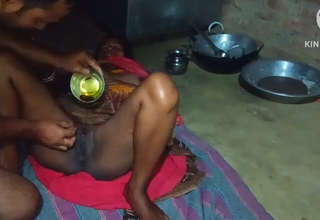 Massaged wife with mustard oil forth chum around with annoy morning