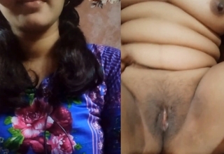 Comely horny girl with blue dress. Stunning bhabi finger-ticklings her tight pussy. Bangla talking