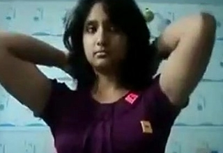 Desi Mavika Stripping To tease her boyfriend in this self shot pic - indiansexygfs.com