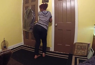 South Indian Lily strips to show her big ass