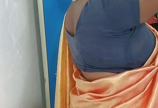 Chithi clothes change in personify of her step son he took allure for blunt fucking and cock sucking