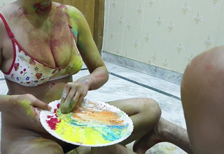 Holi Special: Sara Assfuck sex round holi festival liked huge learn of round pussy and Assfuck Hornycouple149