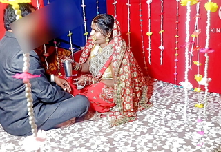 Real municipal wedding night, Indian newly married bride's principal maturity hardcore sex HQ XDESI.