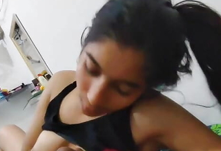Sarita bhabhi sucking Cock and cum in brashness