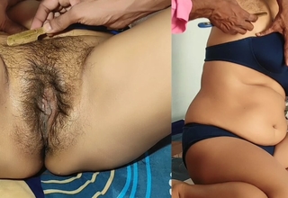 Parlour boy fucked desi indian bhabhi at dwelling after giving her funding
