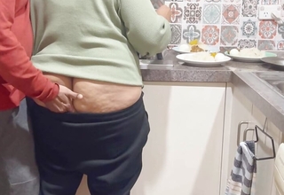 Indian Cookhouse Affair: Busty Stepsister's Ass Kissed, Pressed and Pleasured!