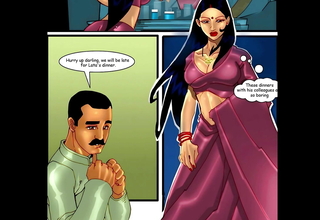 Savita Bhabhi Episode 3 - The Party - Savita Bhabhi fucking her husband's Friend's husband in Caboose