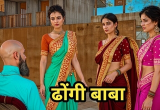 Dhongi Baba quenched the thirst of Desi Bhabhi's muff by Fucked her close by the ashram