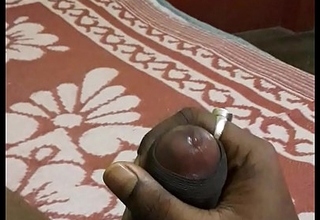 Playing with my cute Indian cock